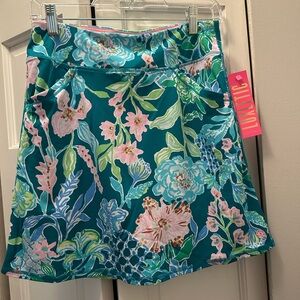 NWT LILLY PULITZER MARYANA SKORT SIZE S UPF+ MULTI HOT ON THE VINE
